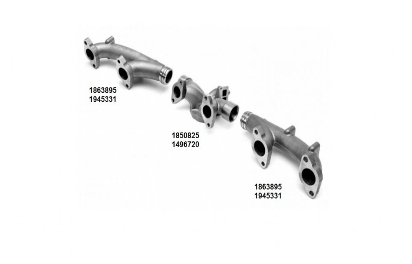 Scania Eksoz Manifoldu EGRLİ SCANIA 1863895-1850825-1863895