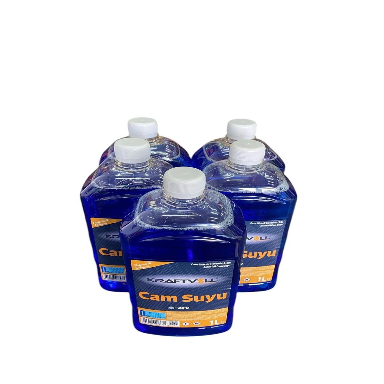 5'Lİ KRAFTVOLL CAM SUYU (MAVİ) ANTİFRİZLİ -20 DERECE 1LT